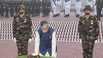 মুক্তিযুদ্ধের বীর শহীদদের প্রতি রাষ্ট্রপতির শ্রদ্ধা