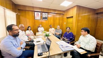 সাবের হোসেন চৌধুরীর সাথে প্রজ্ঞা এবং আত্মা’র প্রতিনিধি দলের বৈঠক