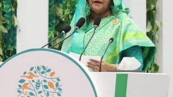 যুদ্ধ ব্যয়ের অর্থ জলবায়ুর প্রভাব মোকাবেলায় ব্যবহার হলে বিশ্ব রক্ষা পেত: প্রধানমন্ত্রী