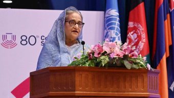 বিশ্বের প্রতি যুদ্ধকে ‘না’ বলার আহ্বান প্রধানমন্ত্রীর