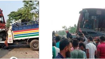 ফরিদপুরে বাস-পিকআপ ভ্যান সংঘর্ষে নিহত ১৩